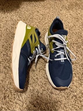 The North Face Women’s Trail Running Hiking Shoes Navy Green Size 8.5